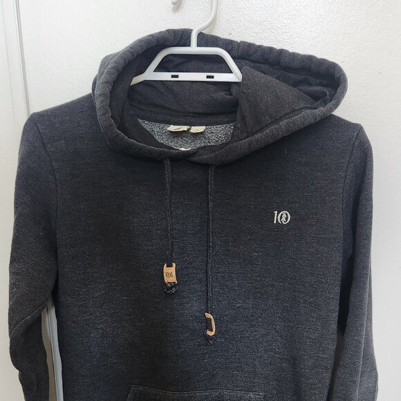 tentree Embroidery Logo Hoodie - Meteorite Black Heather - Picture 1 of 9